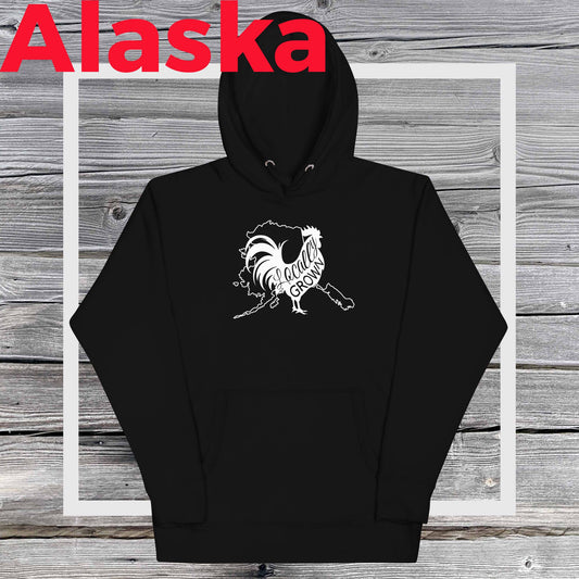 Unisex Locally Grown Alaska Cock Hoodie