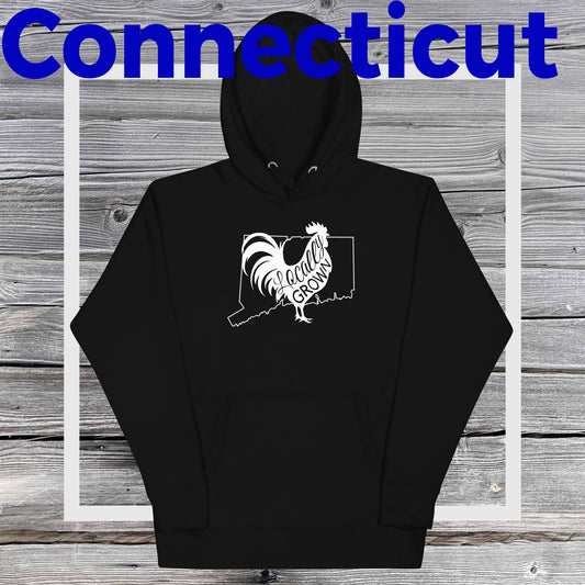 Unisex Locally Grown Connecticut Cock Hoodie