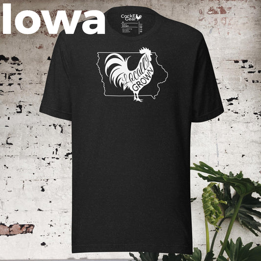 Unisex Locally Grown Iowa Cock Tee