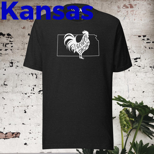 Unisex Locally Grown Kansas Cock Tee