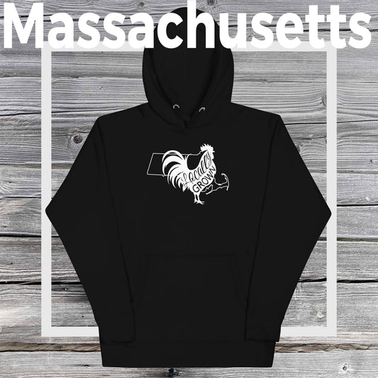 Unisex Locally Grown Massachusetts Cock Hoodie