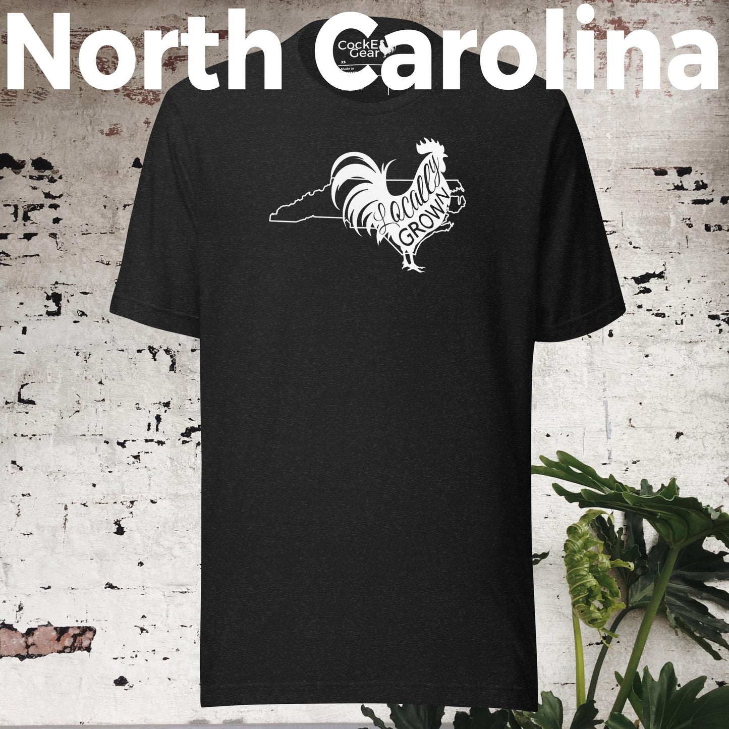 Unisex Locally Grown North Carolina Cock Tee