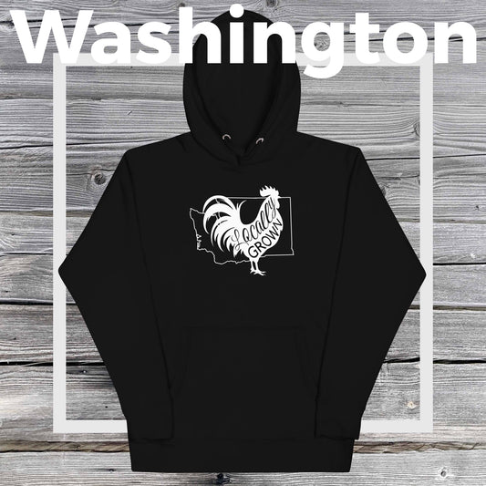 Unisex Locally Grown Washington Cock Hoodie