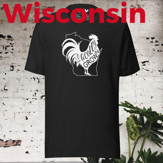 Unisex Locally Grown Wisconsin Cock Tee