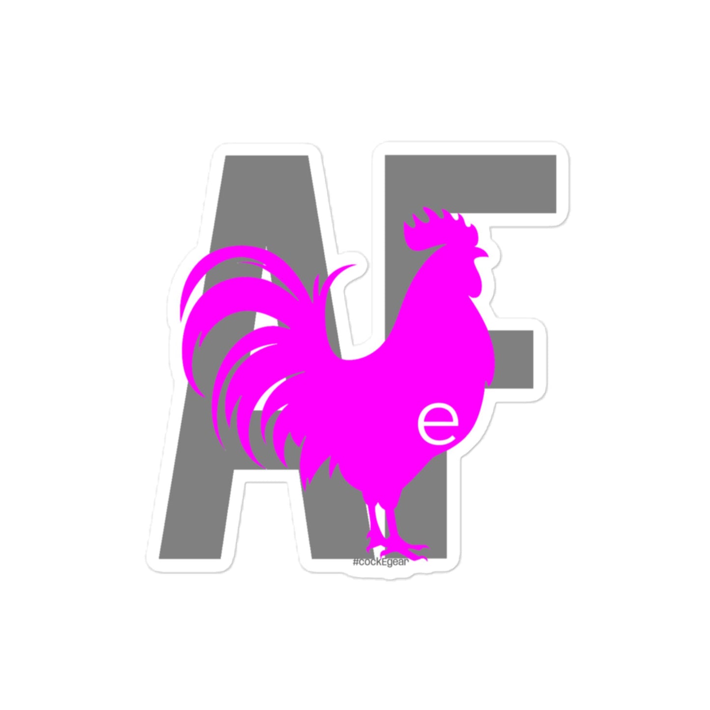 CockE AF (Pink) | Durable Bubble-free sticker