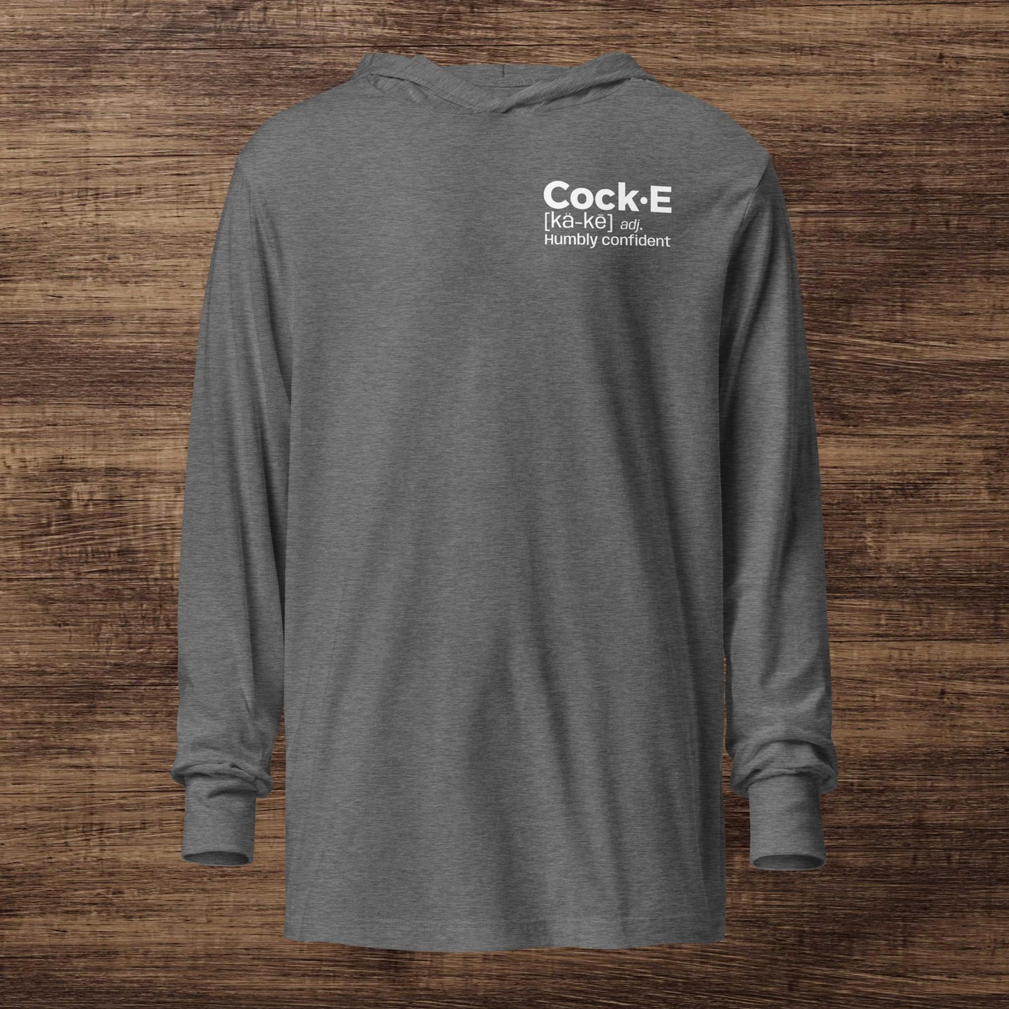 CockE Defined (Adjective) Hooded Long-sleeve Tee | Unisex