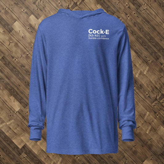 CockE Defined (Verb) Hooded Long-sleeve Tee | Unisex