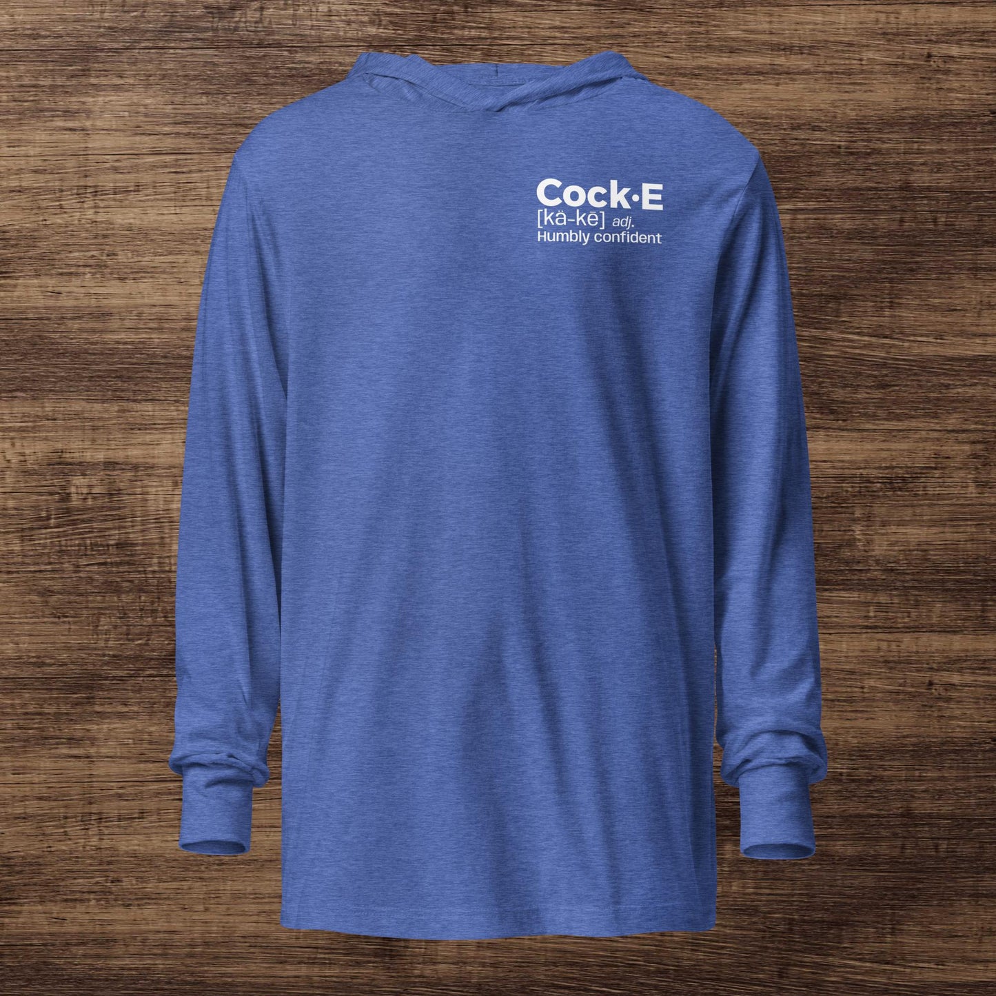 CockE Defined (Adjective) Hooded Long-sleeve Tee | Unisex