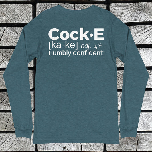 CockE Defined (Adjective) Unisex Long Sleeve Tee