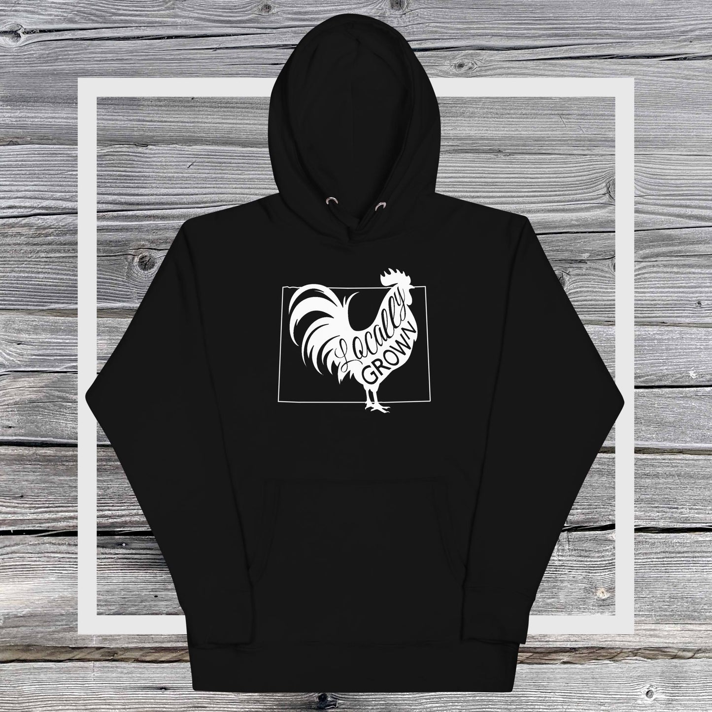 Unisex Locally Grown Wyoming Cock Hoodie