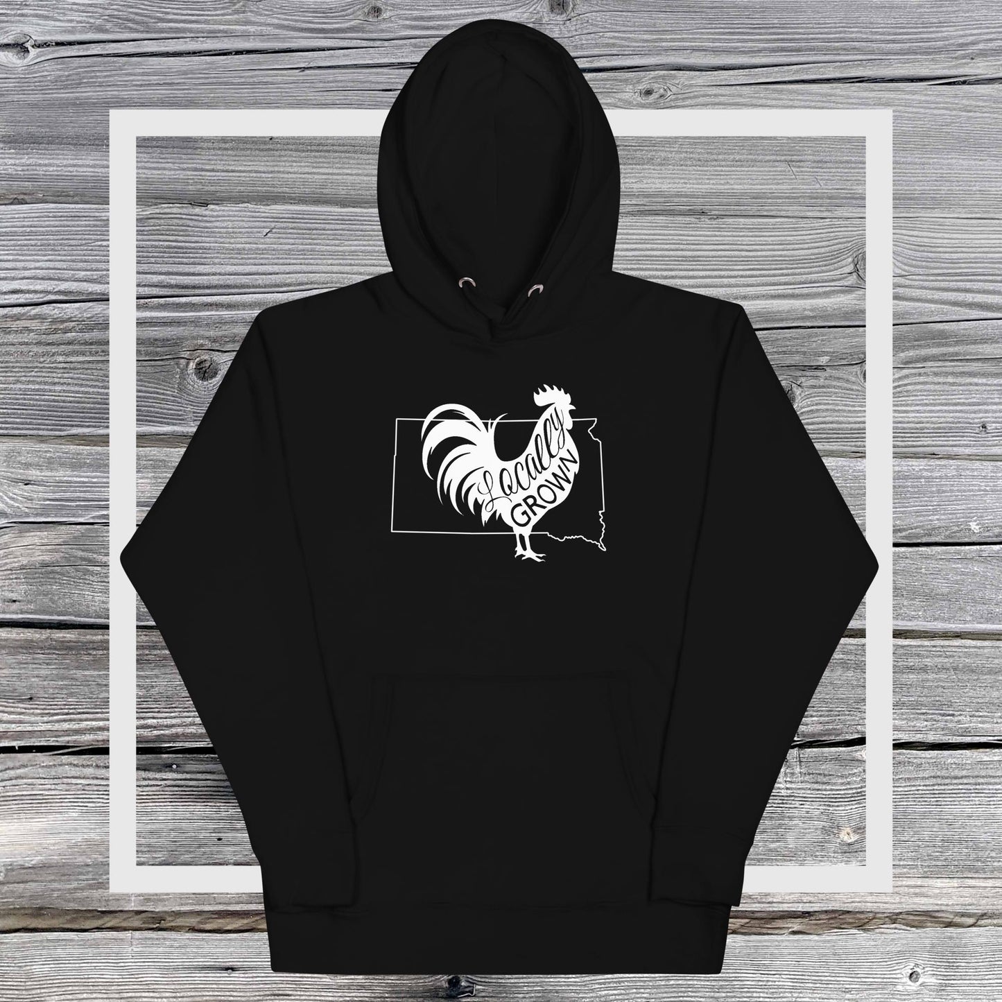 Unisex Locally Grown South Dakota Cock Hoodie