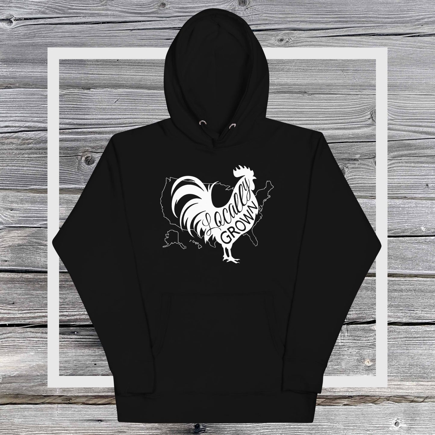 Locally Grown American Cock Unisex Hoodie