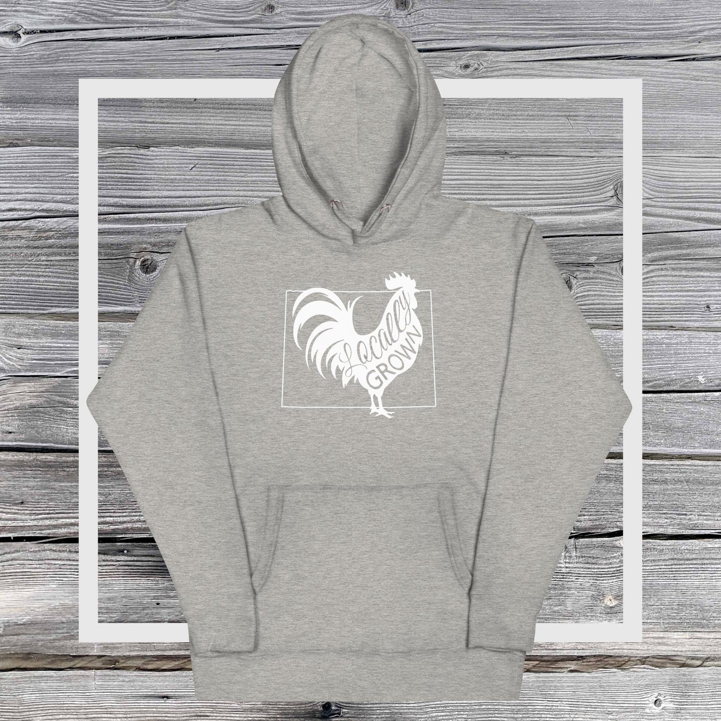 Unisex Locally Grown Wyoming Cock Hoodie