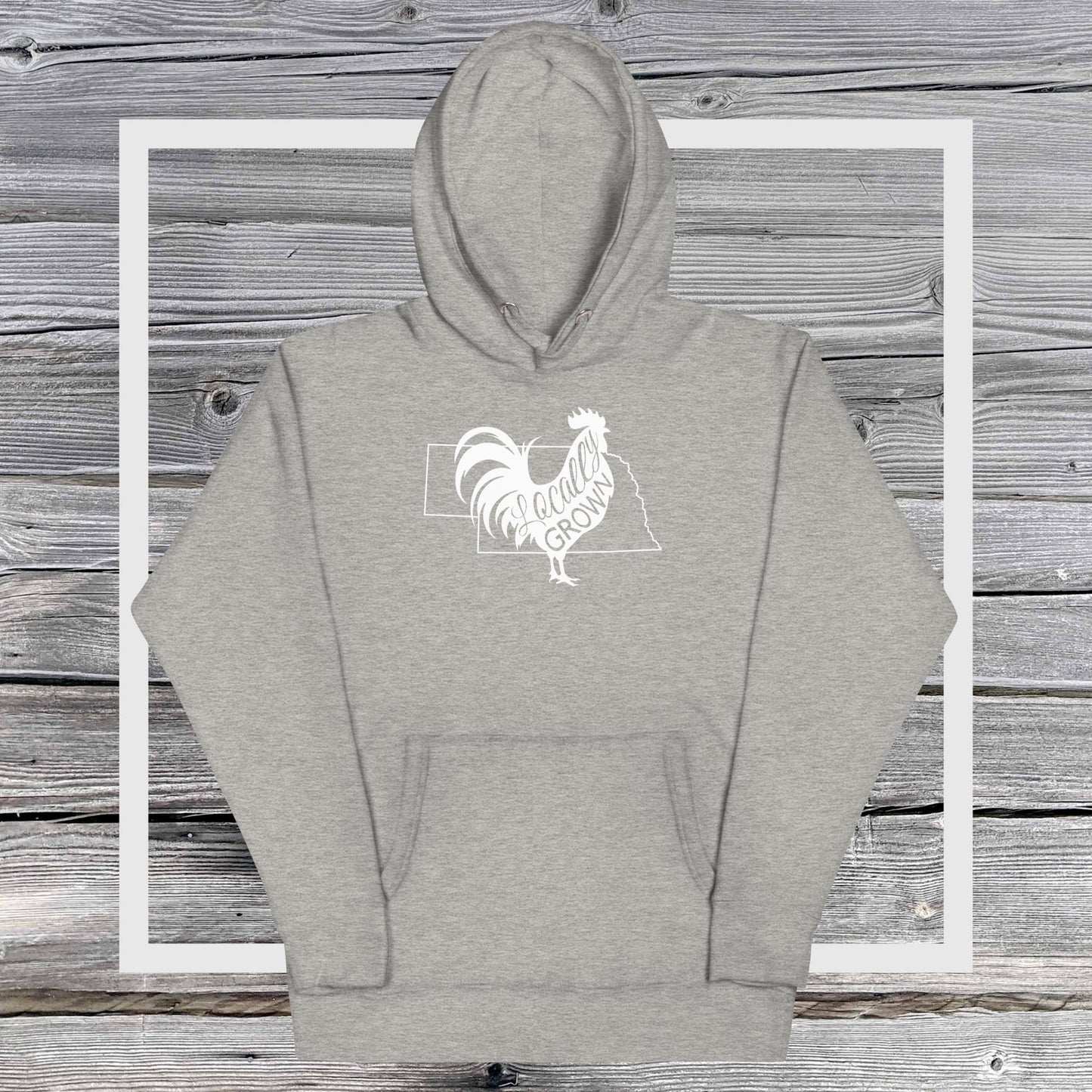 Unisex Locally Grown Nebraska Cock Hoodie