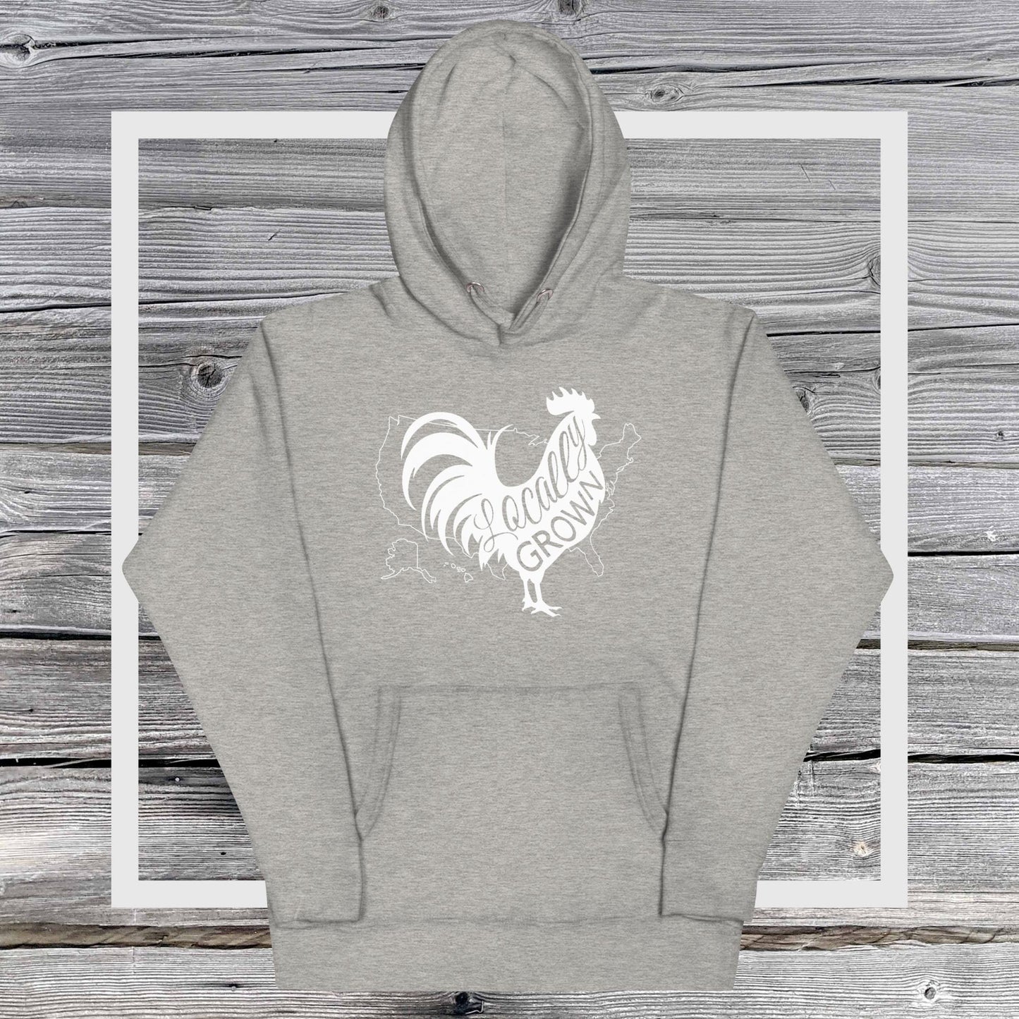 Locally Grown American Cock Unisex Hoodie