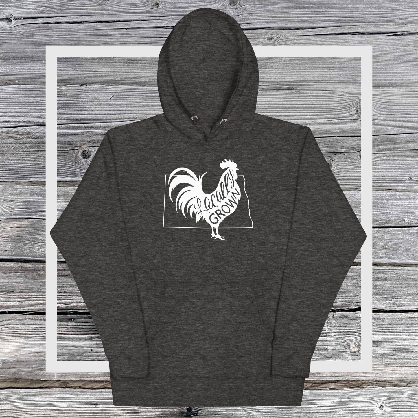 Unisex Locally Grown North Dakota Cock Hoodie