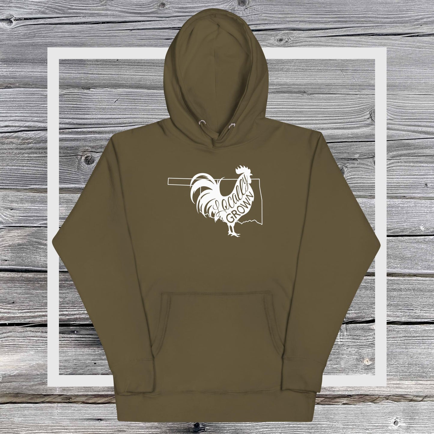 Unisex Locally Grown Oklahoma Cock Hoodie