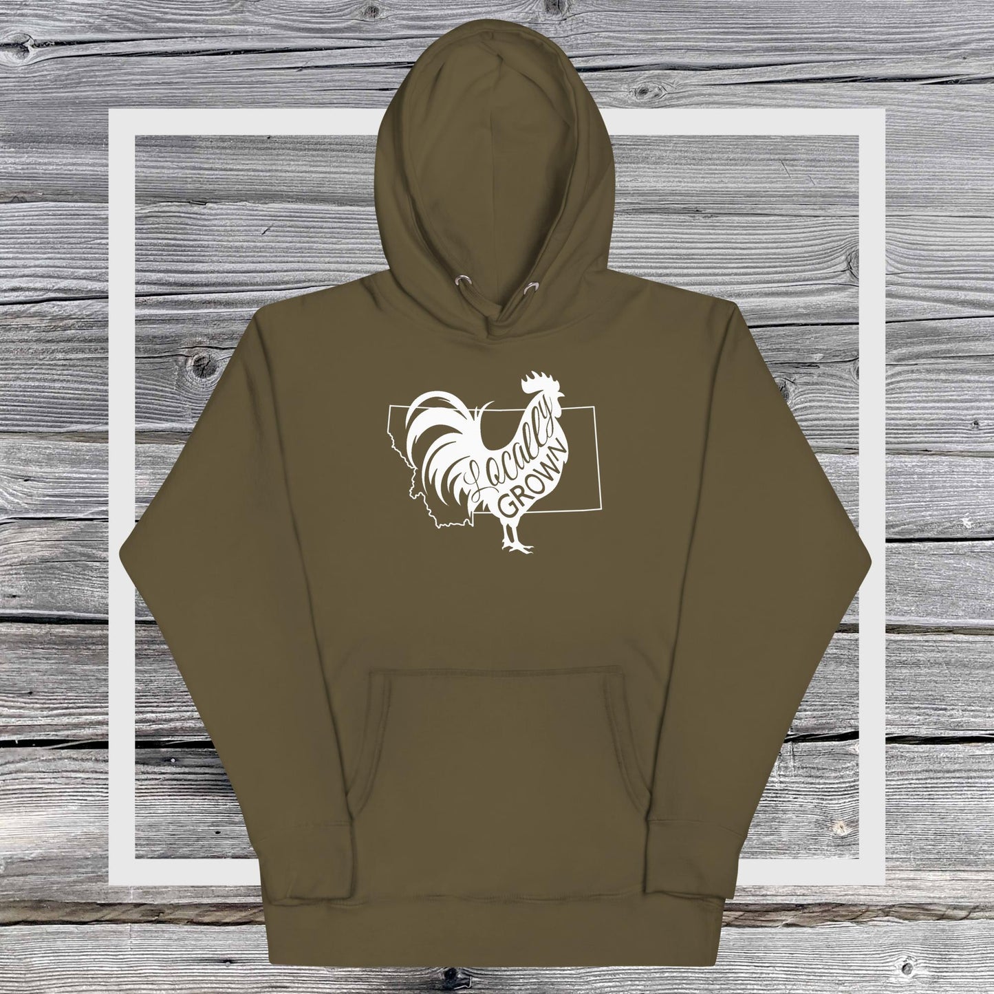 Unisex Locally Grown Montana Cock Hoodie