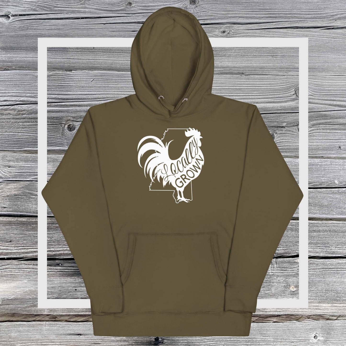 Unisex Locally Grown Mississippi Cock Hoodie