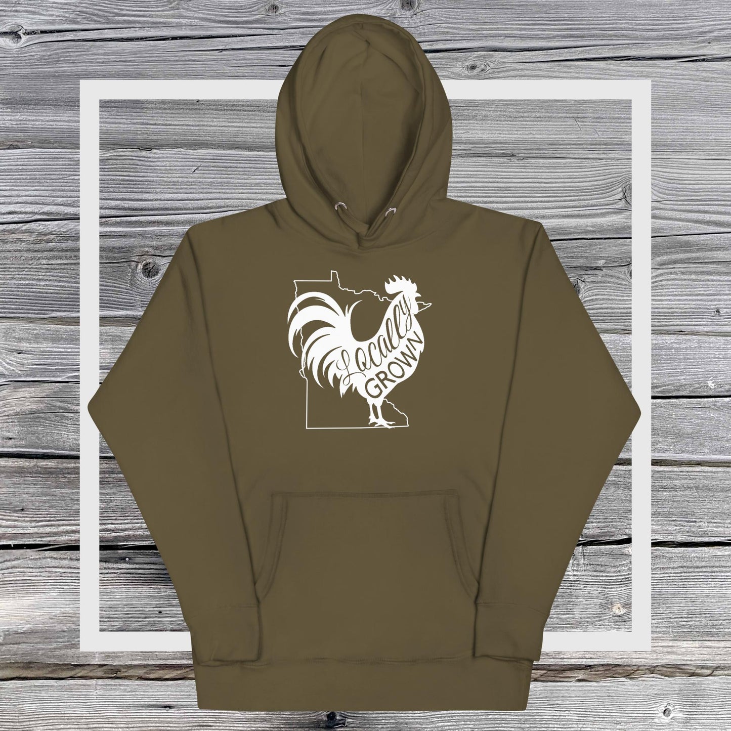 Unisex Locally Grown Minnesota Cock Hoodie