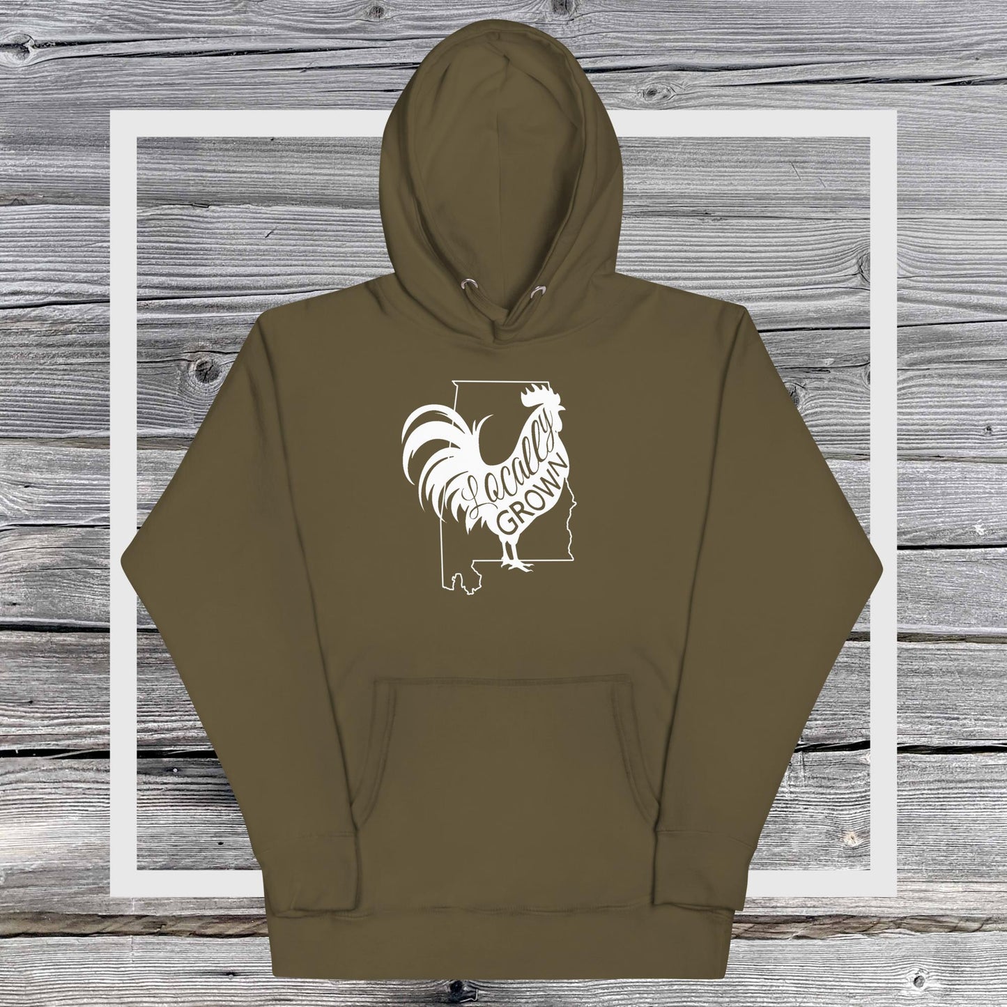 Unisex Locally Grown Alabama Cock Hoodie