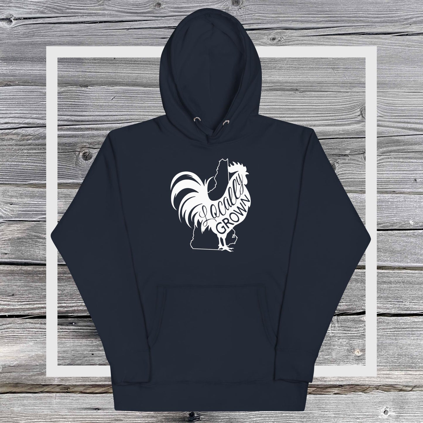 Unisex Locally Grown New Hampshire Cock Hoodie