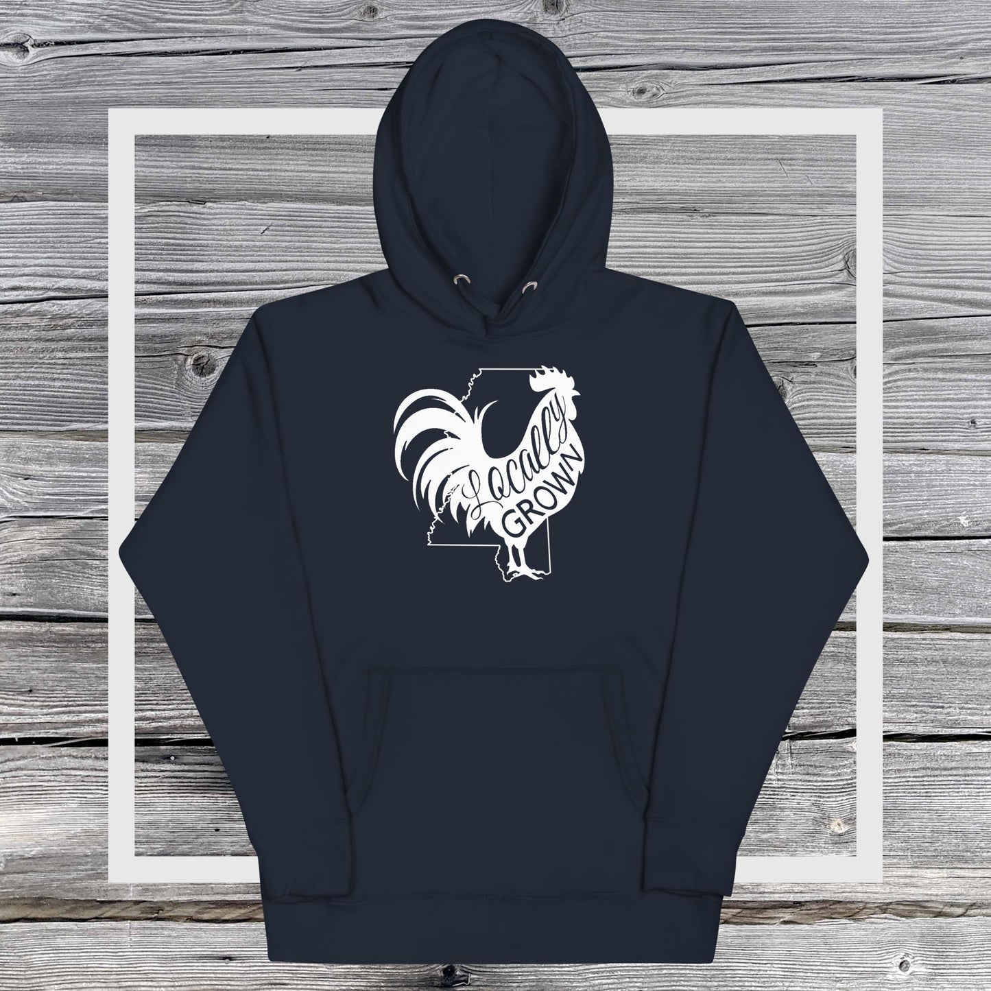 Unisex Locally Grown Mississippi Cock Hoodie