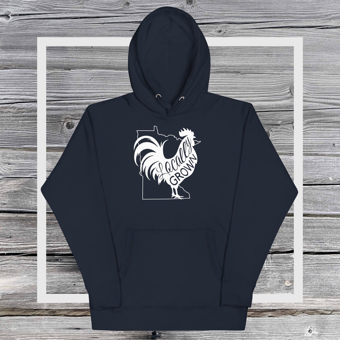 Unisex Locally Grown Minnesota Cock Hoodie