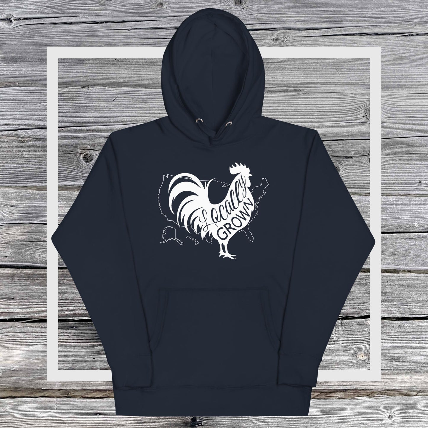 Locally Grown American Cock Unisex Hoodie