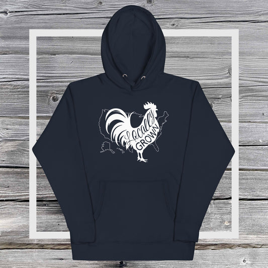 Locally Grown American Cock Unisex Hoodie