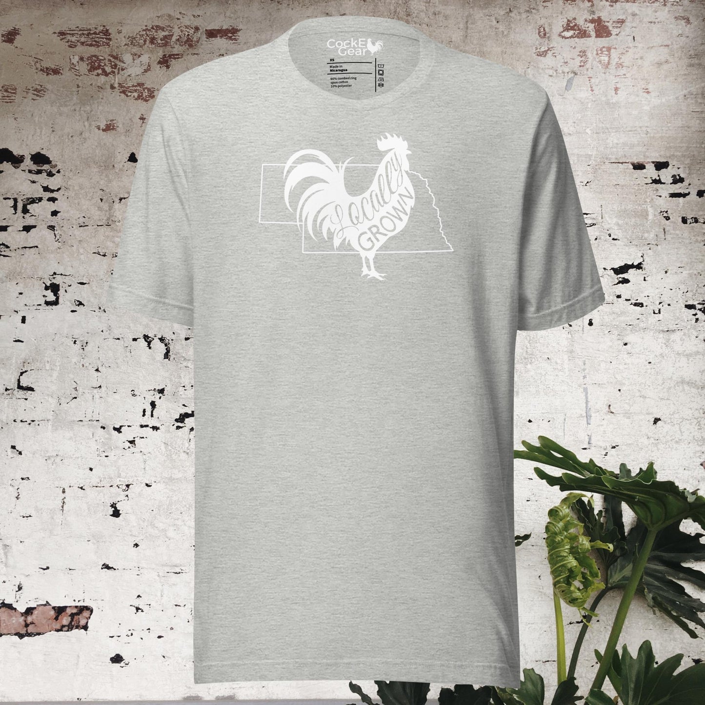 Unisex Locally Grown Nebraska Cock Tee