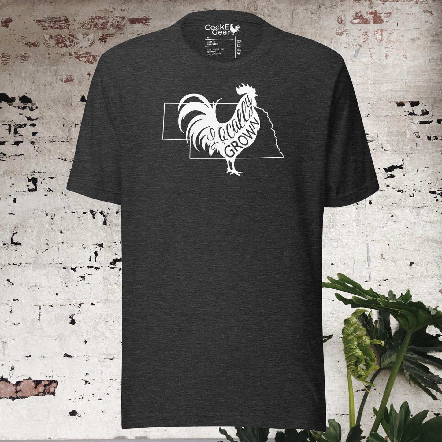 Unisex Locally Grown Nebraska Cock Tee