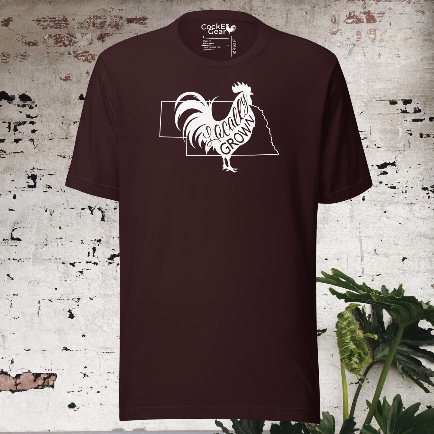 Unisex Locally Grown Nebraska Cock Tee